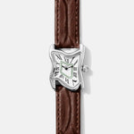 Square Melting Watch Small Silver