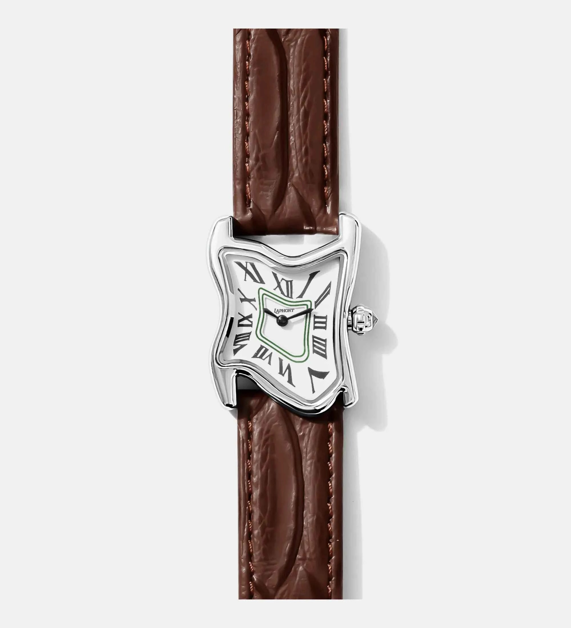 Square Melting Watch Small Silver