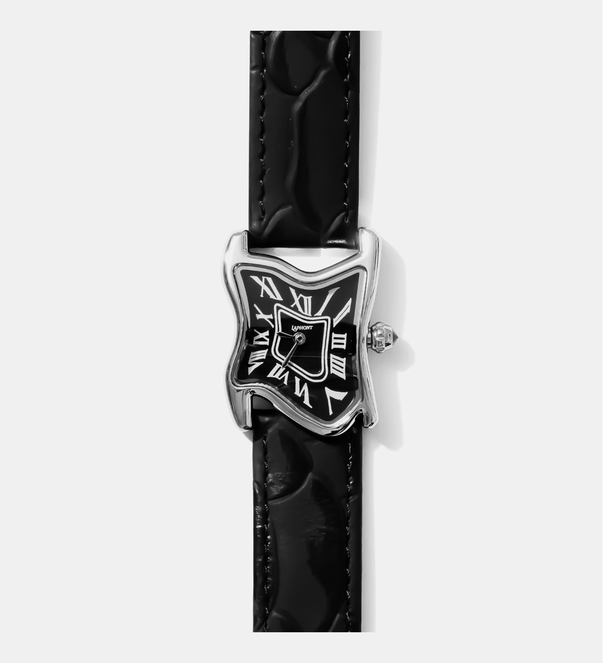 Square Melting Watch Small Silver
