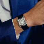 Square Melting Watch Large Silver