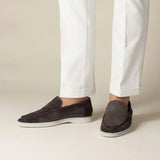 Mocassino Classico in Pelle Suède Marrone
