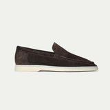 Mocassino Classico in Pelle Suède Marrone