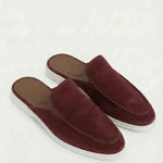 Mule Yacht in Suede Bordeaux