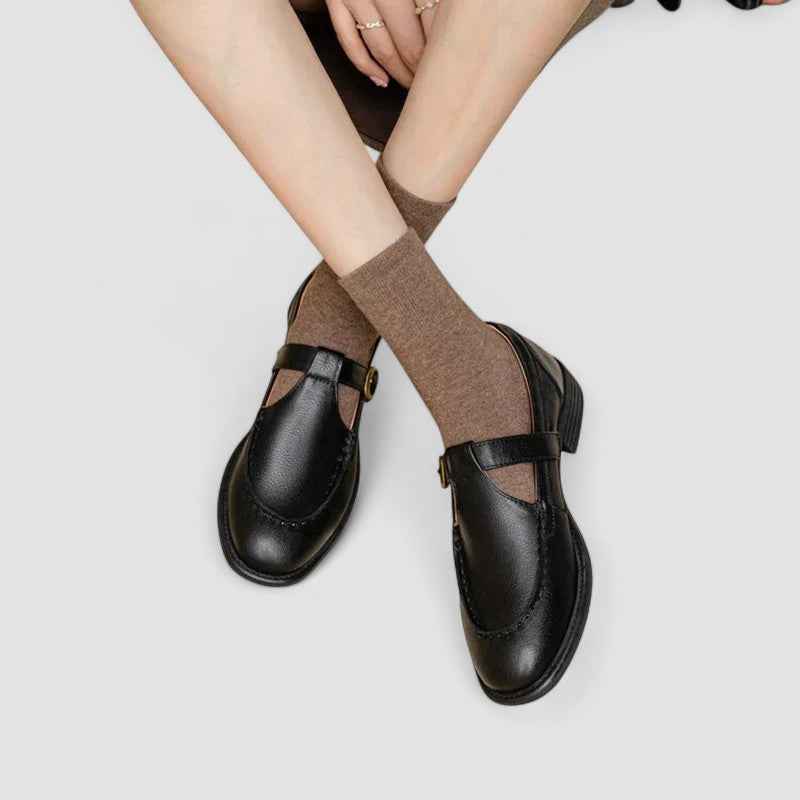 Zhelynne | Scarpe Mary Jane ortopediche con punta quadrata