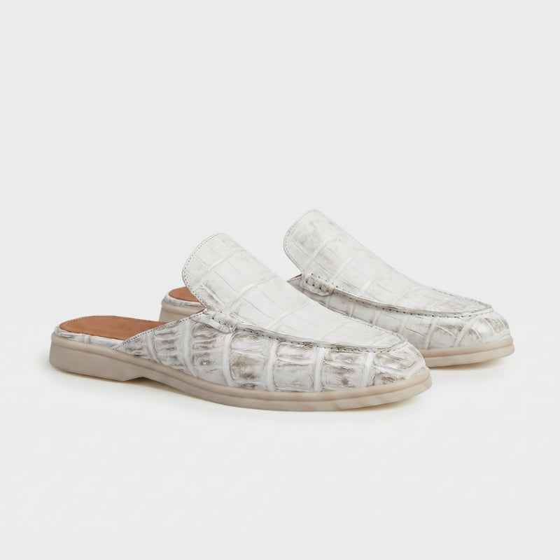 White Croco Mule Yacht | LIMITED EDITION