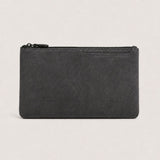 Borsa a Clutch Alcantara Grigio Scuro