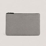Borsa a Clutch Alcantara Grigio Moonstone