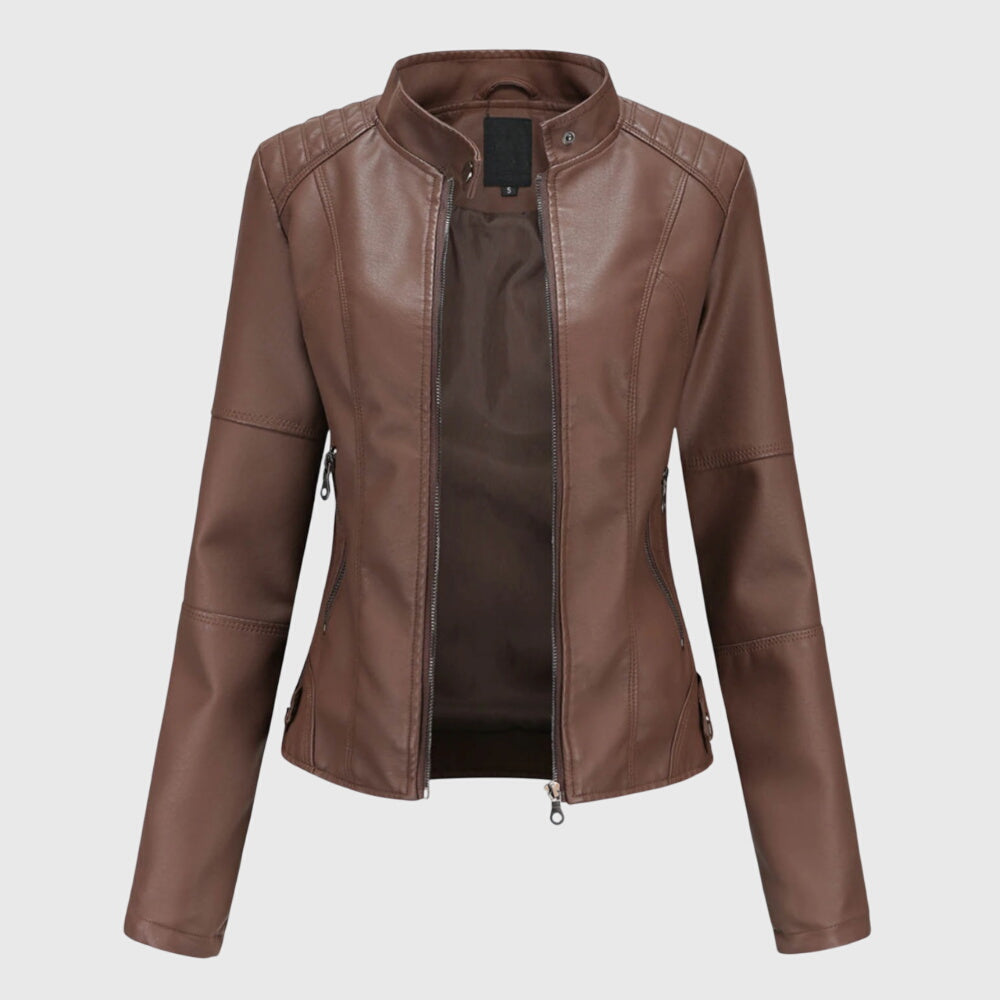 Giorgina™ - Elegante Giacca in Pelle per Donne