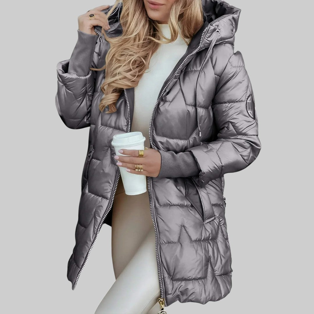 Cecilia | Elegante giacca autunnale con cappuccio