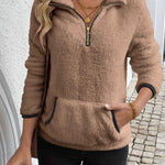 Juliette | Hoodie con zip a metà lunghezza