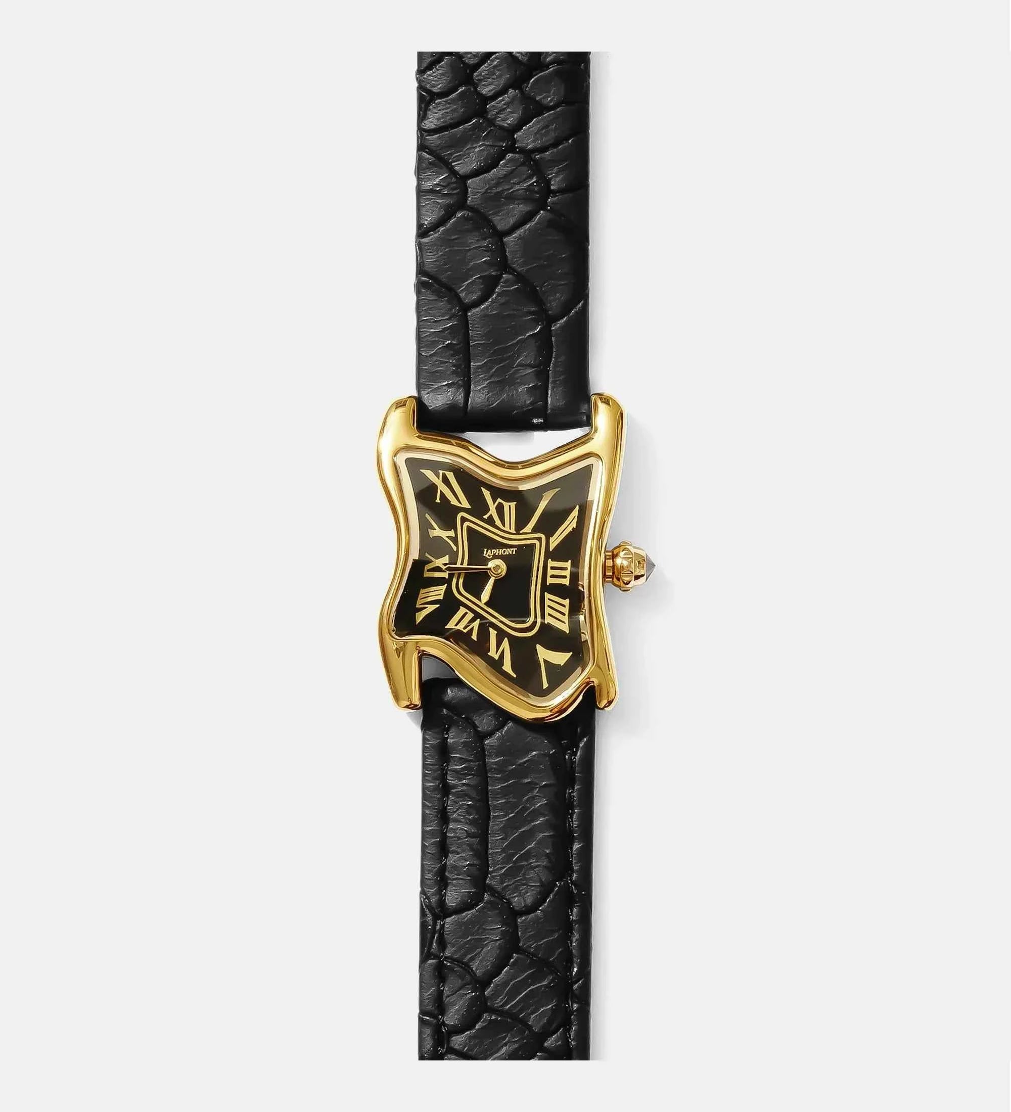 Square Melting Watch Small Gold