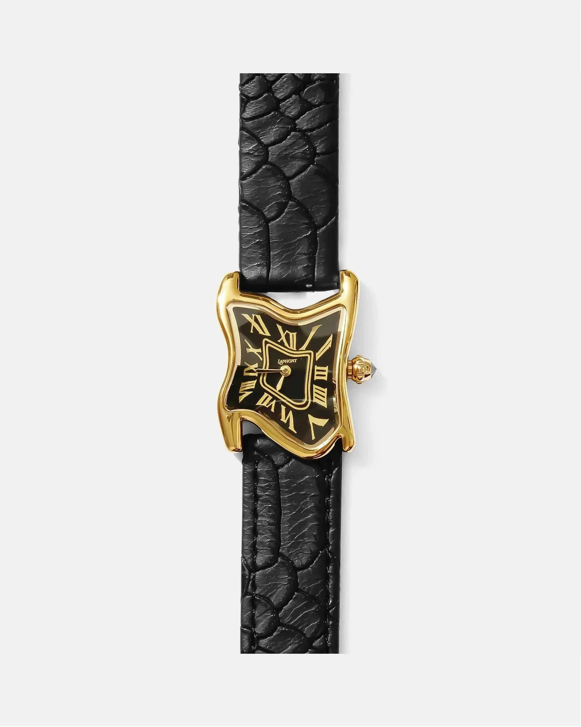 Square Melting Watch Small Gold