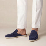 Mule Yacht in Suède Blu Navy