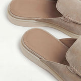 Mule Yacht in Suède Beige