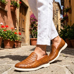 Mocassino Intrecciato Sorrento - Pelle
