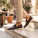 Mocassino Intrecciato Sorrento - Marrone