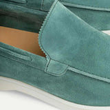 Mocassino Classico in Suede Blu Apple