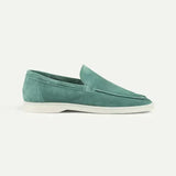 Mocassino Classico in Suede Blu Apple