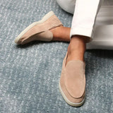 Mocassino Classico in Camoscio Beige