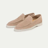 Mocassino Classico in Camoscio Beige