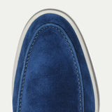 Mocassino Classico in Camoscio Blu Berry