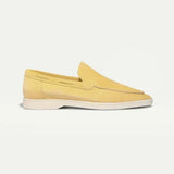 Mocassino Classico in Camoscio Giallo Agrume