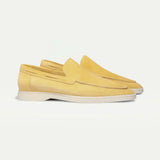 Mocassino Classico in Camoscio Giallo Agrume