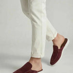 Mule Yacht in Suede Bordeaux