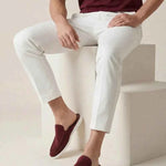 Mule Yacht in Suede Bordeaux