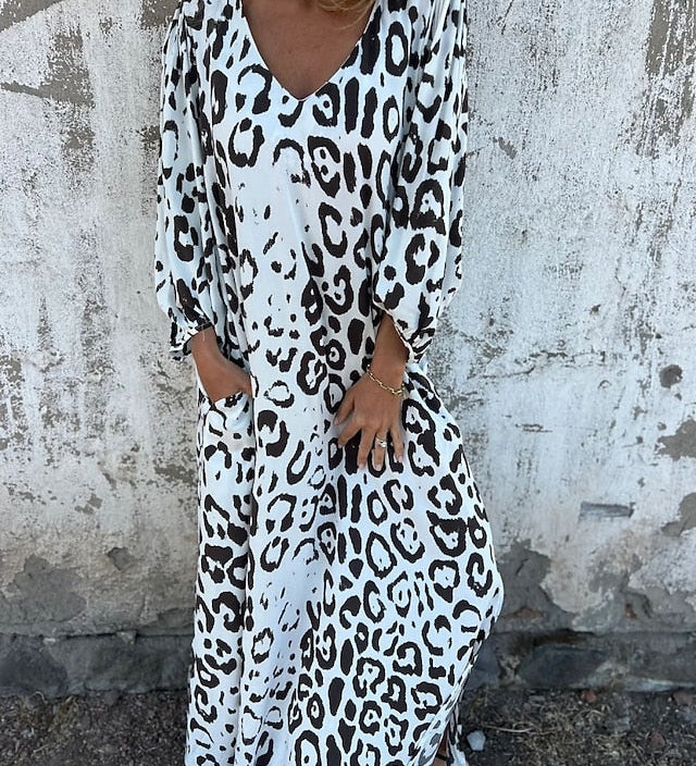 Jessa - Maxi Abito Leopardo