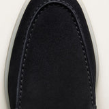 Mocassino Classico in Pelle Scamosciata Blu Navy